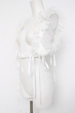 画像2: Vallee lys / Nocturne Tulle Harness  ホワイト Y-26-08-16-008-GO-TO-SZ-ZY (2)