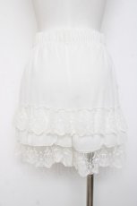 画像2: axes femme POETIQUE / 調節リボン付ミニペチパンツ M 白 Y-26-08-16-078-AX-PA-SZ-ZY (2)
