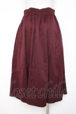 画像2: axes femme POETIQUE / ダークロマンススロットスカート M ワイン Y-26-08-16-093-AX-SK-SZ-ZY (2)