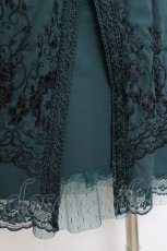 画像3: axes femme / ハイウエスト刺繍スカート M グリーン Y-26-08-16-097-AX-SK-SZ-ZY (3)