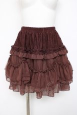 画像1: axes femme / チュチュ風チュールスカパン F 茶 Y-26-08-16-101-AX-SK-SZ-ZY (1)