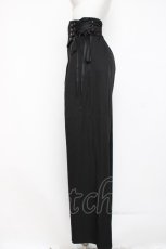 画像2: axes femme POETIQUE / レースアップデザインパンツ M 黒 Y-26-08-16-106-AX-PA-SZ-ZY (2)