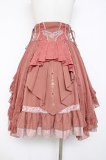 画像3: Ozz oneste / 薔薇刺繍ティアードスカート  ピンク Y-26-08-16-112-OO-SK-SZ-ZY (3)
