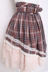 画像4: ALICE and the PIRATES / A/Pタータンチェック柄スカート  モーヴ Y-26-08-16-114-PA-SK-SZ-ZY (4)