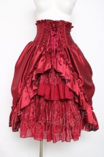 画像1: ATELIER PIERROT / Fairy Lace Corset Skirt 1 ワイン Y-26-08-16-115-EL-SK-SZ-ZY (1)