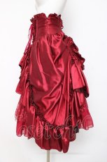 画像2: ATELIER PIERROT / Fairy Lace Corset Skirt 1 ワイン Y-26-08-16-115-EL-SK-SZ-ZY (2)