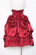 画像3: ATELIER PIERROT / Fairy Lace Corset Skirt 1 ワイン Y-26-08-16-115-EL-SK-SZ-ZY (3)