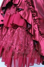 画像6: ATELIER PIERROT / Fairy Lace Corset Skirt 1 ワイン Y-26-08-16-115-EL-SK-SZ-ZY (6)