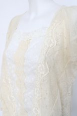画像3: axes femme / 異素材切り替えレーシーPO M 生成り Y-26-08-16-013-AX-TO-SZ-ZY (3)