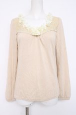 画像1: axes femme / BACKデザインプルオーバー M 生成り Y-26-08-16-016-AX-TO-SZ-ZY (1)