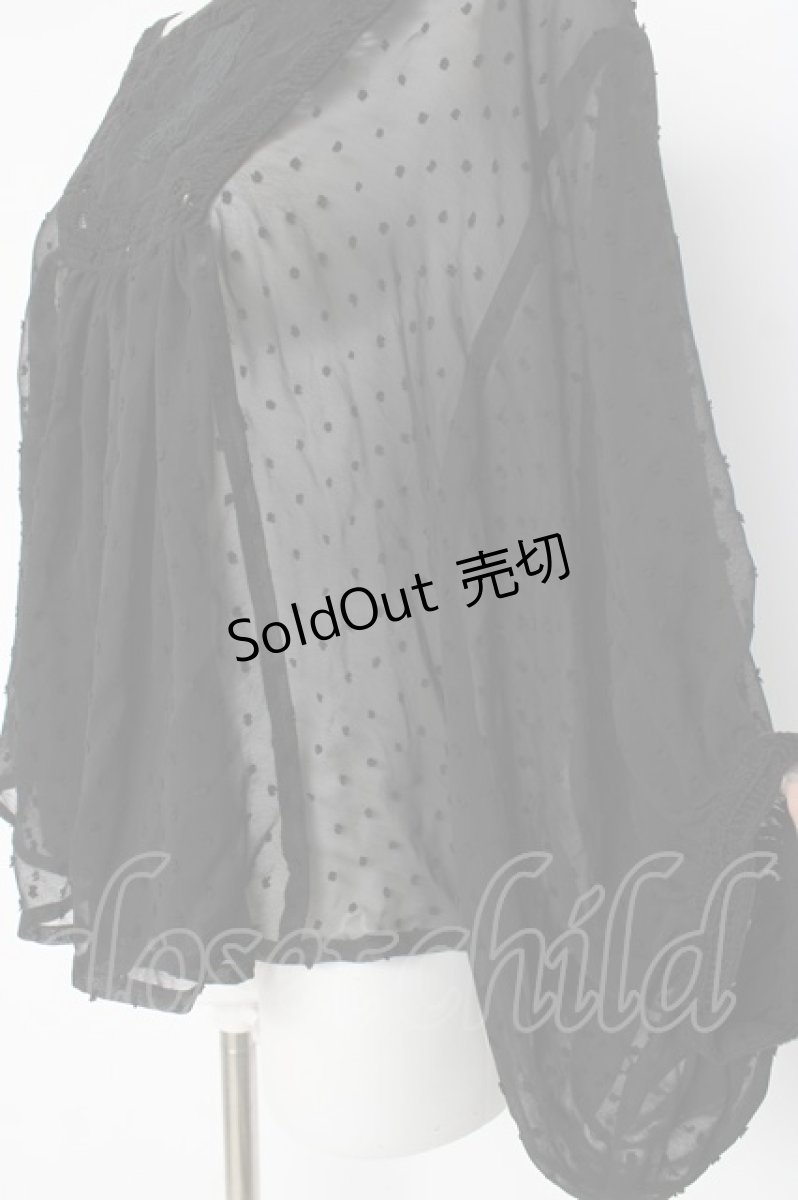 画像3: axes femme / ドットシアートップス M 黒 Y-26-08-16-020-AX-TO-SZ-ZY (3)