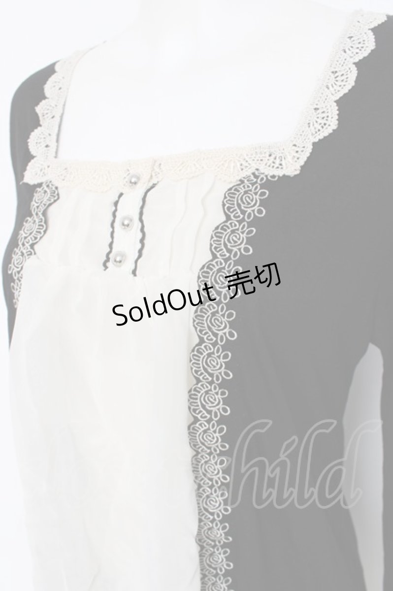 画像3: axes femme / カットワークレースプルオーバー M 黒 Y-26-08-16-023-AX-TO-SZ-ZY (3)