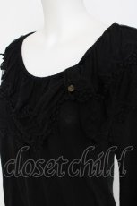 画像3: axes femme / レースケープ風プルオーバー M 黒 Y-26-08-16-025-AX-TO-SZ-ZY (3)