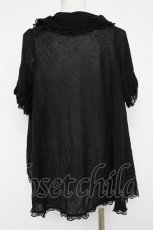 画像2: axes femme / フリルレースカーデ M 黒 Y-26-08-16-028-AX-TO-SZ-ZY (2)