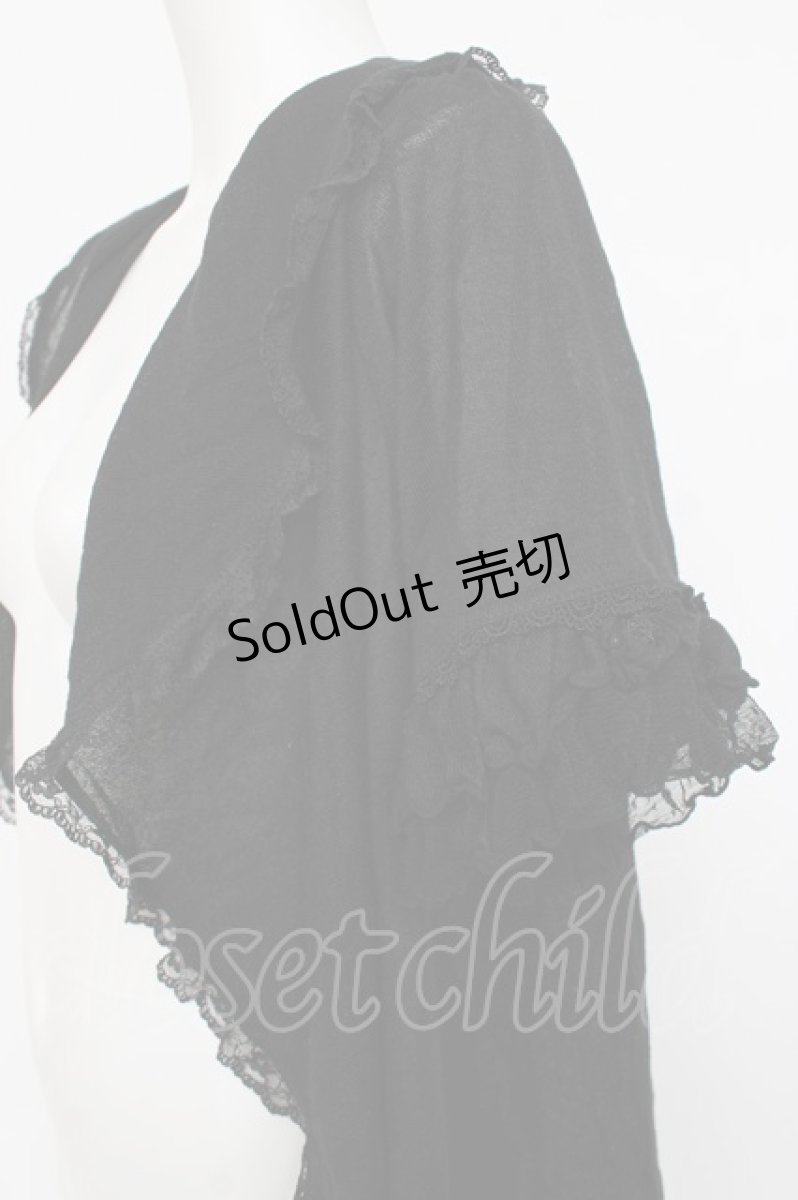 画像3: axes femme / フリルレースカーデ M 黒 Y-26-08-16-028-AX-TO-SZ-ZY (3)