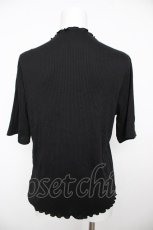 画像2: axes femme / カットワークプチハイトップス F 黒 Y-26-08-18-038-AX-TO-SZ-ZY (2)