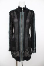 画像1: Ozz Croce / メッシュZIPパーカー  黒 Y-26-08-18-050-OO-TO-SZ-ZY (1)