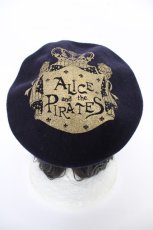 画像1: ALICE and the PIRATES / A/Pクラウンプリントベレー帽  紺 Y-26-08-18-007-PA-AC-SZ-ZY (1)