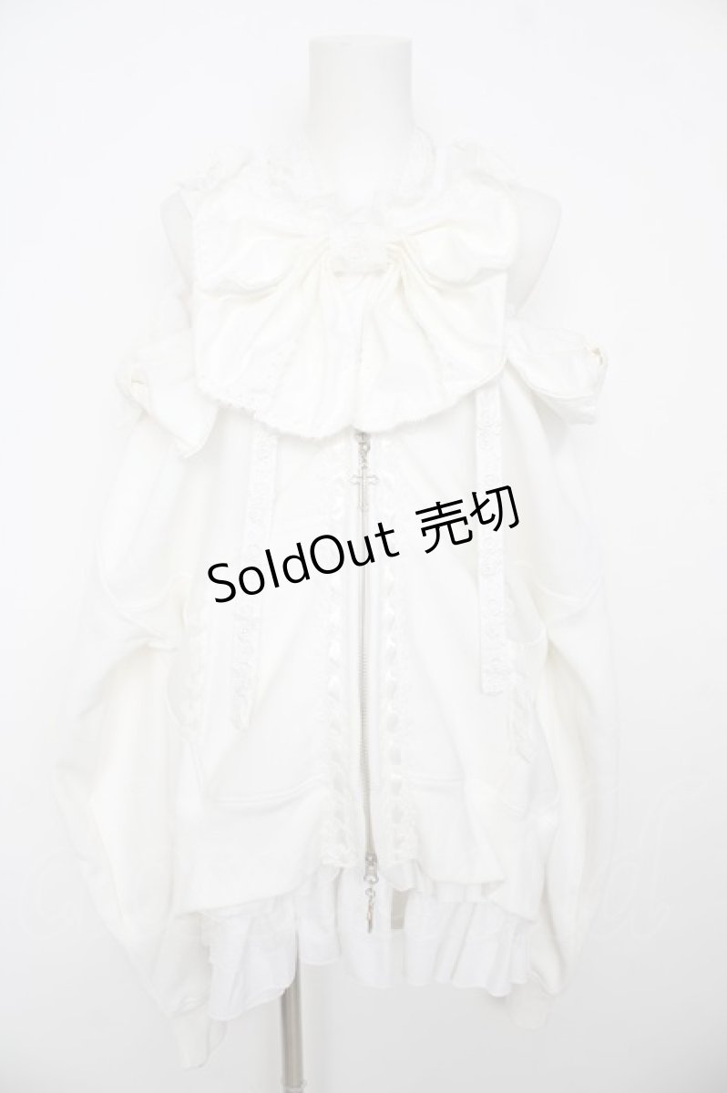 画像1: NEO / RIBBON HOLLIC PARKA DRESS  白 Y-26-08-18-065-GO-OP-SZ-ZY (1)