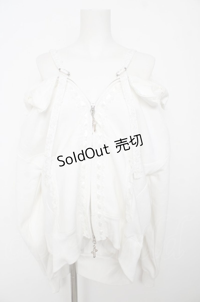 画像3: NEO / RIBBON HOLLIC PARKA DRESS  白 Y-26-08-18-065-GO-OP-SZ-ZY (3)