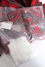 画像4: Amavel / Dolly Holidayチェックティアードワンピース M レッド Y-26-08-18-084-CA-OP-SZ-ZY (4)