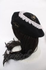 画像3: Angelic Pretty / 配色Frill Heartベレー  黒 Y-26-08-18-010-AP-AC-SZ-ZY (3)