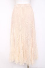 画像2: axes femme / レーシーロングスカート M 生成り Y-26-08-18-106-AX-SK-SZ-ZY (2)