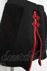 画像4: Qutie Frash / チャイナZIPスリットミニスカート  黒×赤 Y-26-08-18-108-QU-SK-SZ-ZY (4)