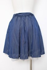 画像2: axes femme / ボックスプリーツスカパン M ブルー Y-26-08-18-114-AX-PA-SZ-ZY (2)