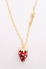 画像1: MILK / berry kiss ネックレス  ゴールド×レッド Y-26-08-20-005-ML-AC-SZ-ZY (1)