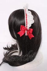 画像2: Angelic Pretty / メイド風カチューシャ  シロ Y-26-08-20-045-AP-AC-SZ-ZS (2)
