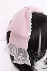 画像3: Chalmiere / リボンカチューシャ  ピンク Y-26-08-20-046-AX-AC-SZ-ZY (3)