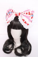 画像1: BABY,THE STARS SHINE BRIGHT / Sweetheart Parfaiteria柄カチューシャ  赤 Y-26-08-20-049-BA-JA-SZ-ZS (1)
