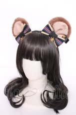 画像1: Angelic Pretty / Dream Bearカチューシャ  黒 Y-26-08-20-050-AP-AC-SZ-ZS (1)
