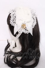 画像2: BABY,THE STARS SHINE BRIGHT / Pearl Fairyファーヘッドドレス  白 Y-26-08-20-051-BA-AC-SZ-ZY (2)