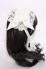 画像4: BABY,THE STARS SHINE BRIGHT / Pearl Fairyファーヘッドドレス  白 Y-26-08-20-051-BA-AC-SZ-ZY (4)