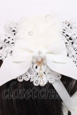 画像5: BABY,THE STARS SHINE BRIGHT / Pearl Fairyファーヘッドドレス  白 Y-26-08-20-051-BA-AC-SZ-ZY (5)