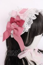 画像4: BABY,THE STARS SHINE BRIGHT / Le ruban d' ombre a trois couchesヘッドドレス  ピンク Y-26-08-20-053-BA-AC-SZ-ZY (4)