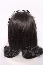 画像3: BABY,THE STARS SHINE BRIGHT / マーガレットのPetit Menuetヘッドドレス  黒×白 Y-26-08-20-056-BA-AC-SZ-ZS (3)