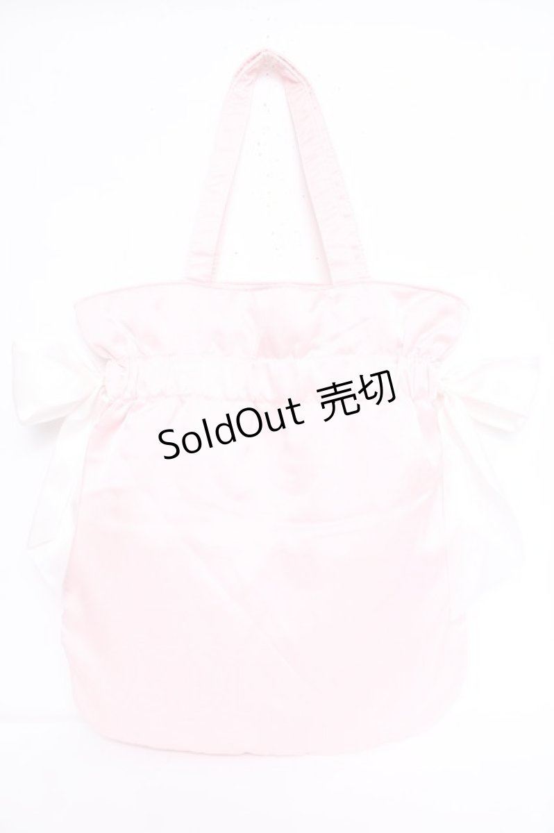 画像2: Maison de FLEUR / EC限定シャイニーダブルリボントートバッグ F ピンク Y-26-08-20-063-LO-OP-SZ-ZY (2)