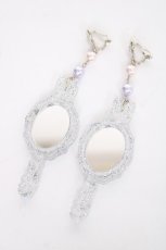 画像2: Angelic Pretty / Bunny Mirrorイヤリング  シルバー Y-26-08-20-001-AP-AC-SZ-ZS (2)