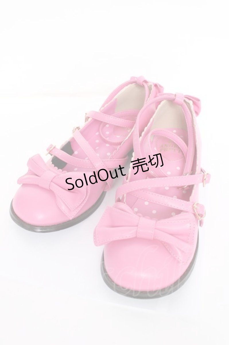 画像1: Angelic Pretty / Tea Partyシューズ LL ピンク Y-26-08-20-068-AP-SH-SZ-ZS (1)