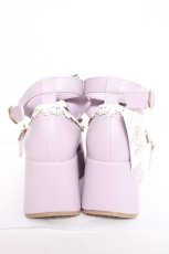 画像3: axes femme kawaii / リボンスカラップ配色シューズ M ラベンダー Y-26-08-20-069-AX-SH-SZ-ZY (3)