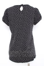 画像2: Franche Lippee / ドット柄半袖カットソー M 黒 Y-26-08-20-071-LO-TO-SZ-ZT051 (2)