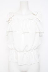 画像1: DearMyLove / オフショルトップス M 白 Y-26-08-20-086-GO-TO-SZ-ZT065 (1)