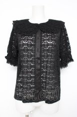 画像1: m petit by misako / AOKレースブラウス  黒 Y-26-08-20-087-LO-BL-SZ-ZT065 (1)