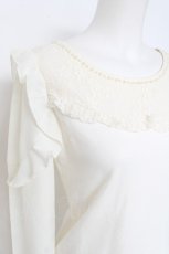 画像3: LODISPOTTO / シフォン切替カットソー M アイボリー Y-26-08-20-090-LO-TO-SZ-ZT072 (3)