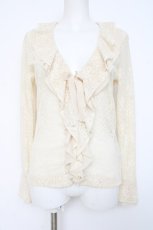 画像1: INGEBORG / フリル総レースブラウス  キナリ Y-26-08-20-124-LO-BL-SZ-ZY (1)