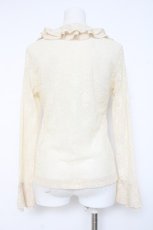 画像2: INGEBORG / フリル総レースブラウス  キナリ Y-26-08-20-124-LO-BL-SZ-ZY (2)