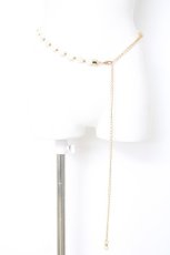 画像1: axes femme / ローズパールチェーンベルト  シロ Y-26-08-20-019-AX-ZA-SZ-ZT012-F001 (1)